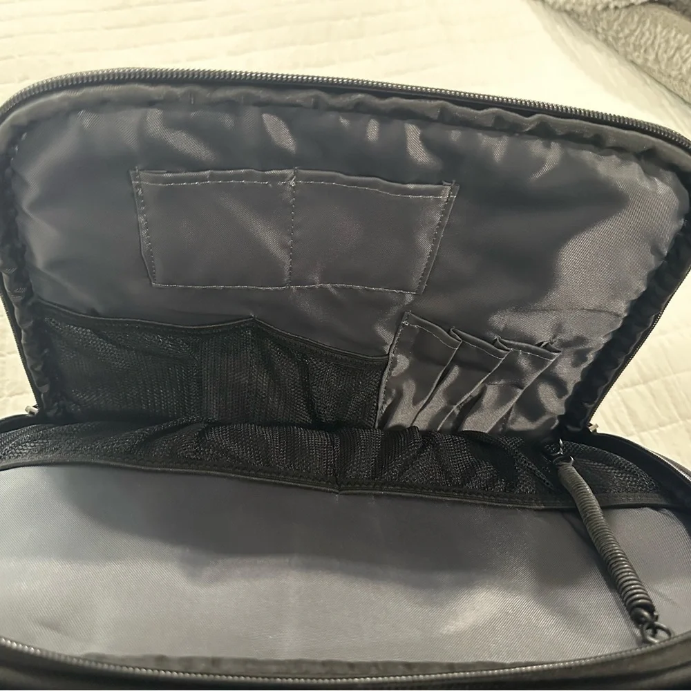 Black padded briefcase NWT